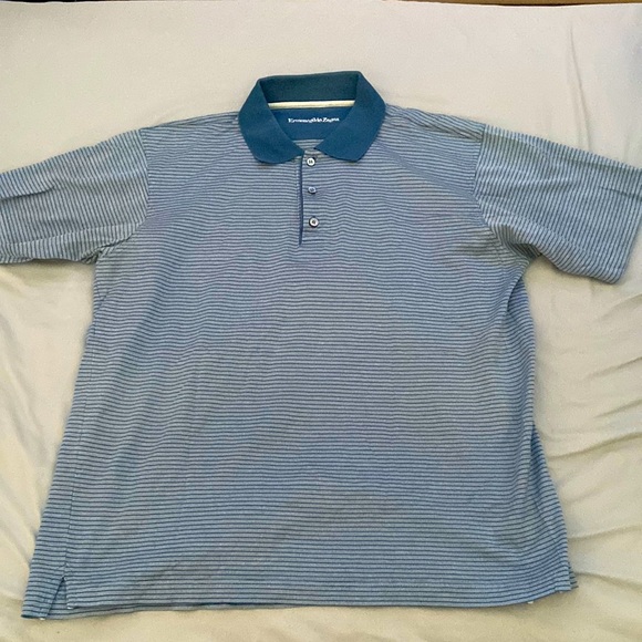 Ermenegildo Zegna Polo Vintage Blue - Picture 1 of 5